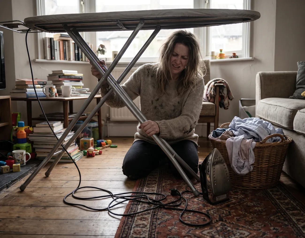 Traditional ironing